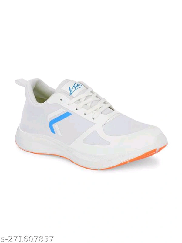 Trendy Fashionate Men stylish Sneakers Shoes - White, 8