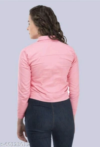 TWILL Classic Elegant Women Jackets & Waistcoat - Pink Lace, S