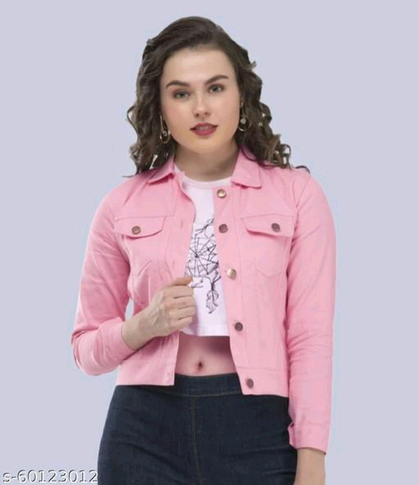 TWILL Classic Elegant Women Jackets & Waistcoat - Pink Lace, L