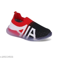 Kids Boys Casual LED Light Shoes - Red, 12 Months - 6 Years