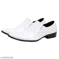 Unique Fabulous Men Formal Shoes, 2 Socks, Sunglasses - White, 7