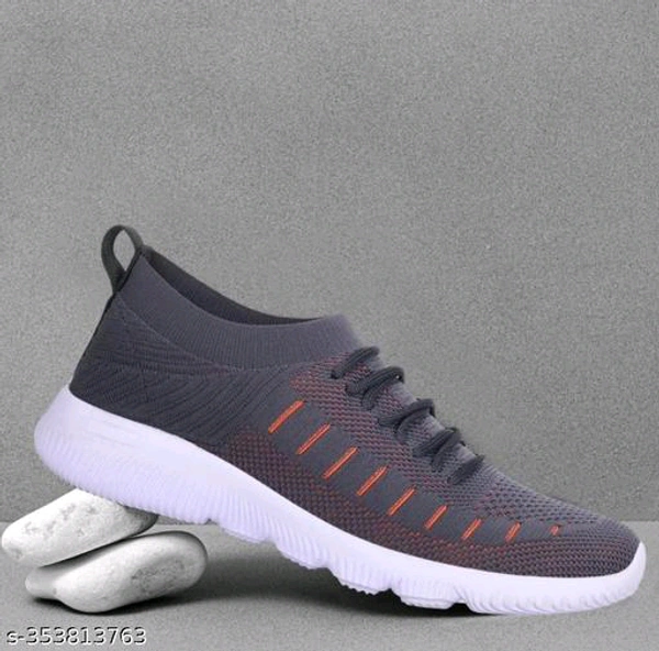 Aadab Trending Graceful Men Casual Shoes  - Dove Gray, 7