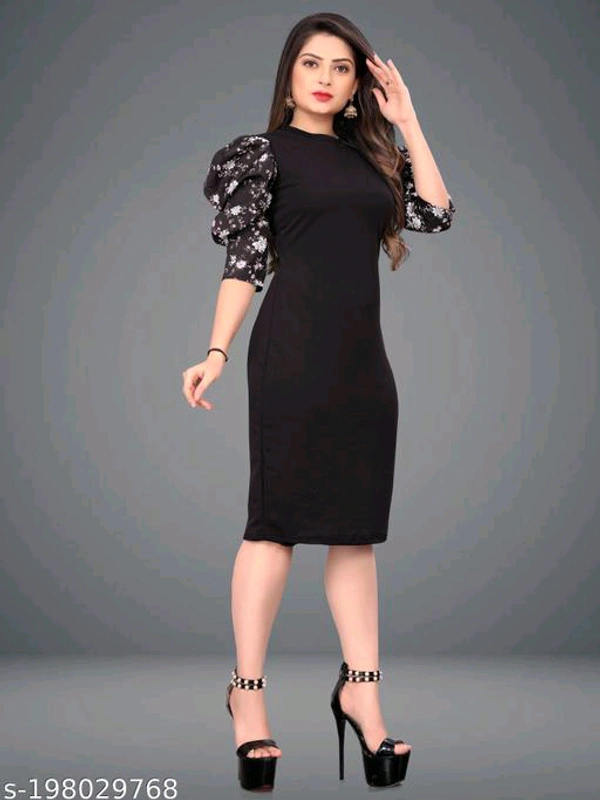 Classic Elegant Women Party Dresses - Black, XS