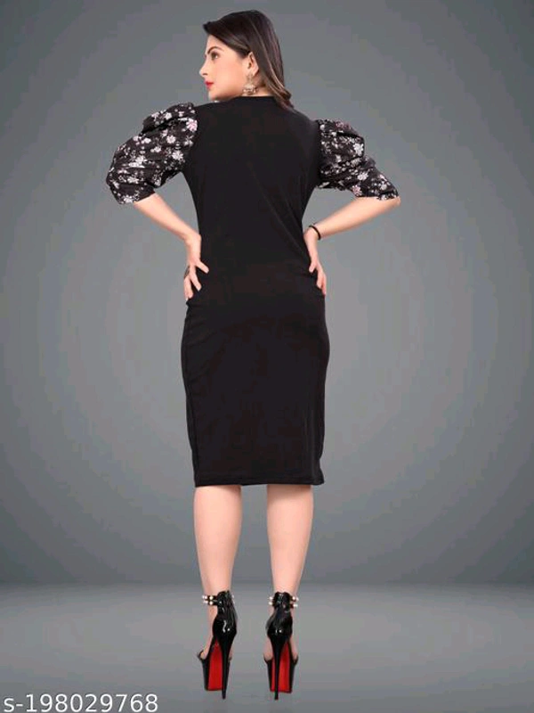 Classic Elegant Women Party Dresses - Black, XS