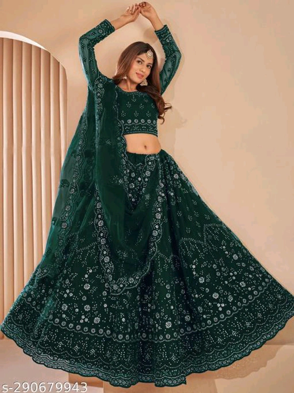 Trendy Voguish Women Lehenga Choli - Semi Stitched