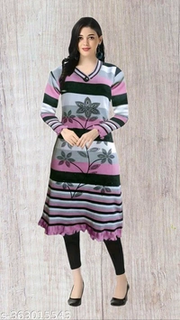 Myra Voguish Woolen Kurtis for Women - XL