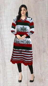 Myra Voguish Woolen Kurtis for Women - XL