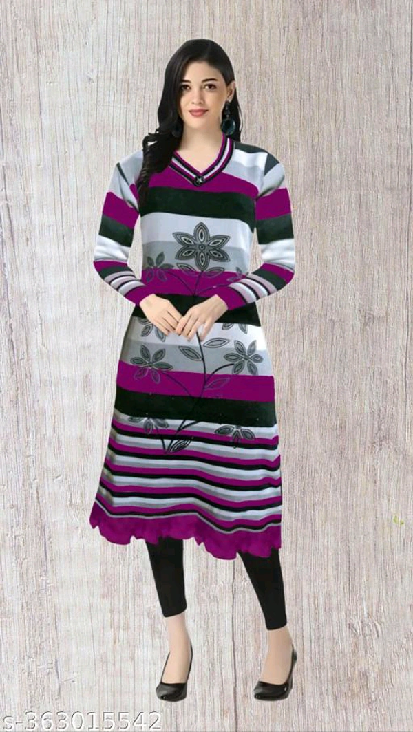 Myra Voguish Woolen Kurtis for Women - XL
