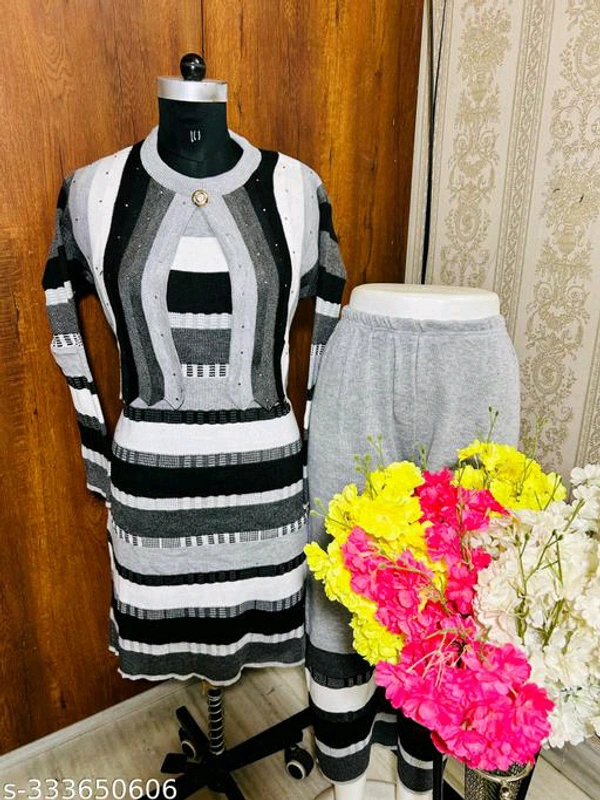 Aagam Sensational Women Woolen Kurta Sets - XXL
