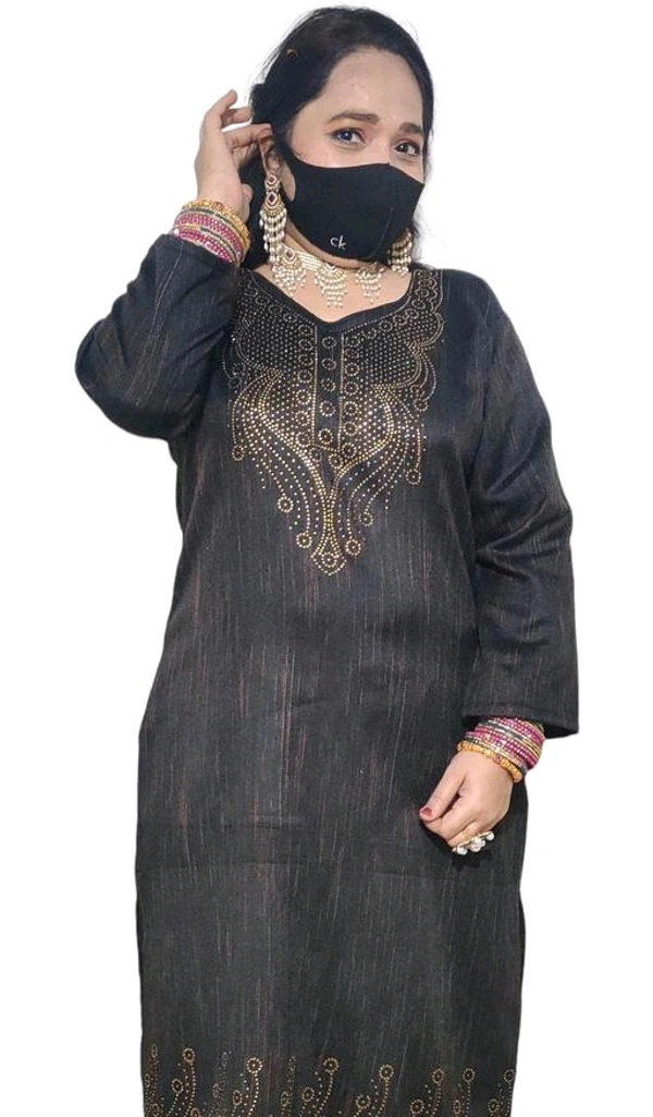 Aakarsha Fashionable woolen Kurtis for women - L