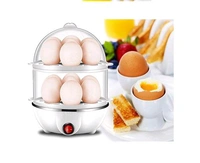 Double Layer Egg Boiler, Cooking, Boiling and Frying, (Multi Color, 350 Watt) - Free Size