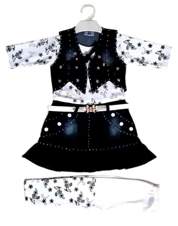 Girls Trending Stylish Top and Bottom Clothing set  - 6 Months To 6 Years