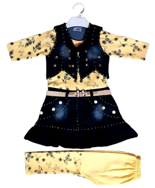 Girls Trending Stylish Top and Bottom Clothing set  - 6 Months To 6 Years