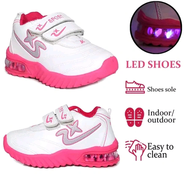 Kids LED Light Fancy Casual Shoes - 1 Years To 5 Years