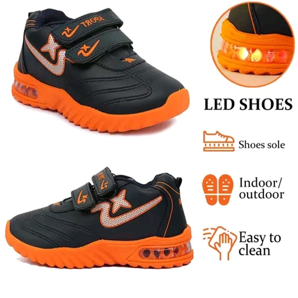 Kids LED Light Fancy Casual Shoes - 1 Years To 5 Years