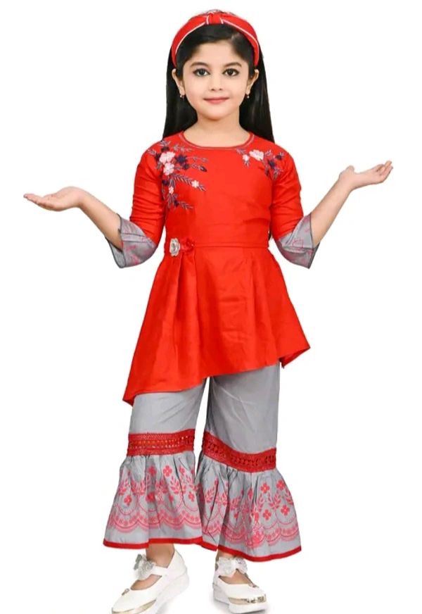 Girls Stylish Trending Sharara Clothing Sets - 3 Years To 9 Years