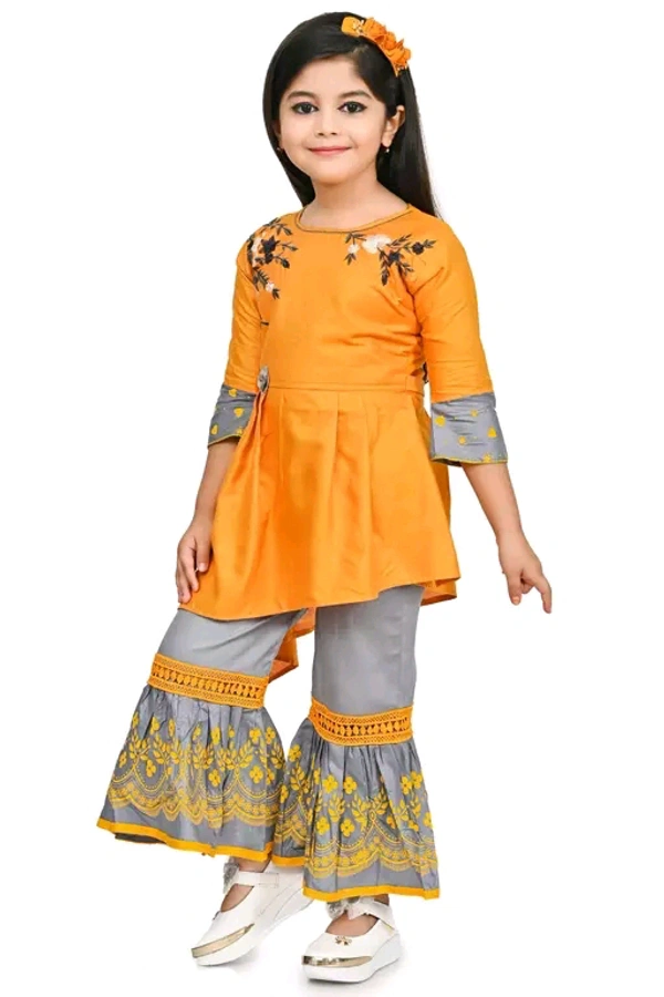 Girls Stylish Trending Sharara Clothing Sets - 3 Years To 9 Years