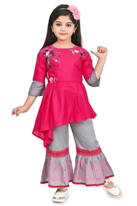 Girls Stylish Trending Sharara Clothing Sets - 3 Years To 9 Years