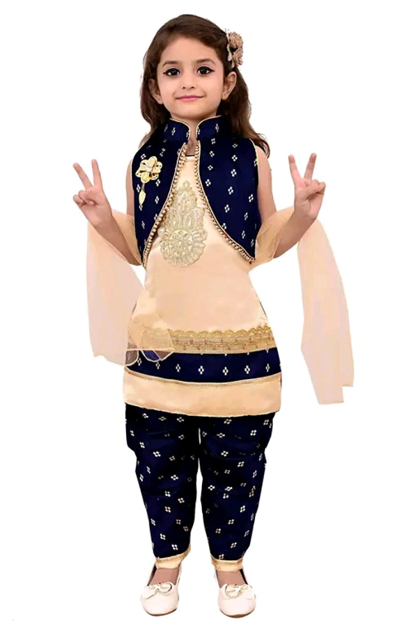 Girls Trending Styles Kurta Patiala Sets - 1 Year To 10 Years