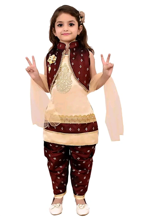 Girls Trending Styles Kurta Patiala Sets - 1 Year To 10 Years