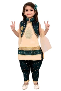 Girls Trending Styles Kurta Patiala Sets - 1 Year To 10 Years