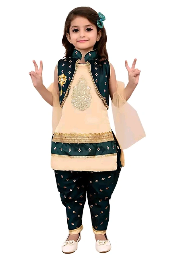 Girls Trending Styles Kurta Patiala Sets - 1 Year To 10 Years