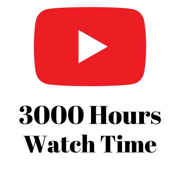 Youtube 3000 Hours Watch Time 