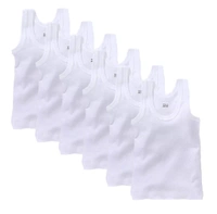 Zero Size Vest New Born Infant Baby Kids Inner Wear Baniyan Unisex Cotton Baby Sando Vest 100% Cotton Housiry - 12 Pieces, 0-3 Months