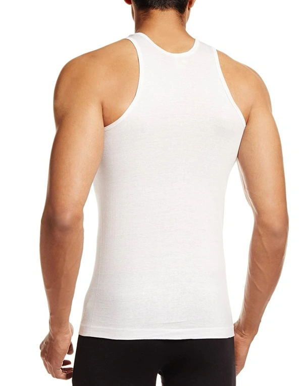 Men's Inner Wear Vest, Cotton Sando/Baniyan, 100% Cotton Housiry || Cotton Vest Top Undershirt - 3, 90CM