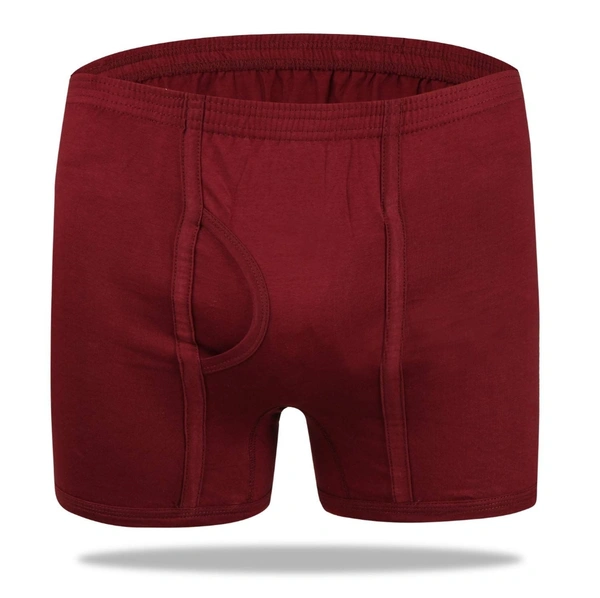Men's Solid 100% Super-Combed cottonTrunks || Keep Men Comfortable and Fresh Throughout The Day (Colors & Print May Vary) - 6, 90 CM