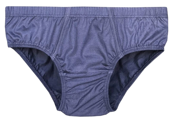 Men's Solid 100% Super-Combed Cotton Briefs || Keep Men Comfortable and Fresh Throughout The Day (Colors & Print May Vary)   - 6, 85 CM