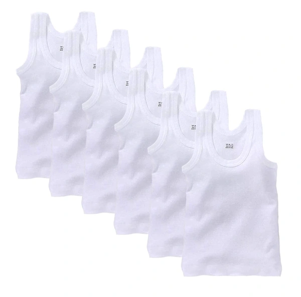 Zero Size Vest New Born Infant Baby Kids Inner Wear Baniyan Unisex Cotton Baby Sando Vest 100% Cotton Housiry - 6 Pieces, 3-6 Months