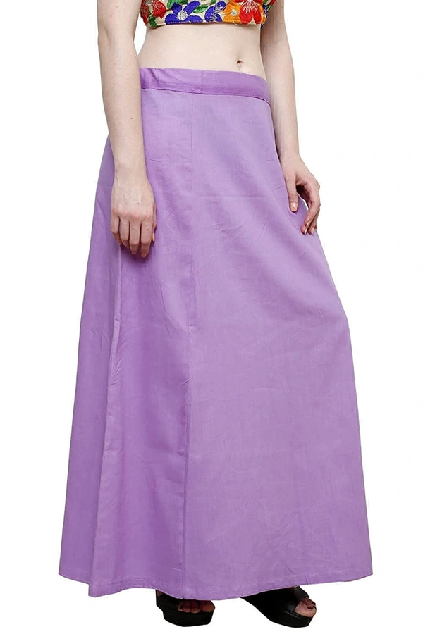 IGNOTO Readymade Saree Shapewear Petticoat for Women, Cotton Blended Shape Wear Dress for Saree (FREE SIZE)  - Heliotrope