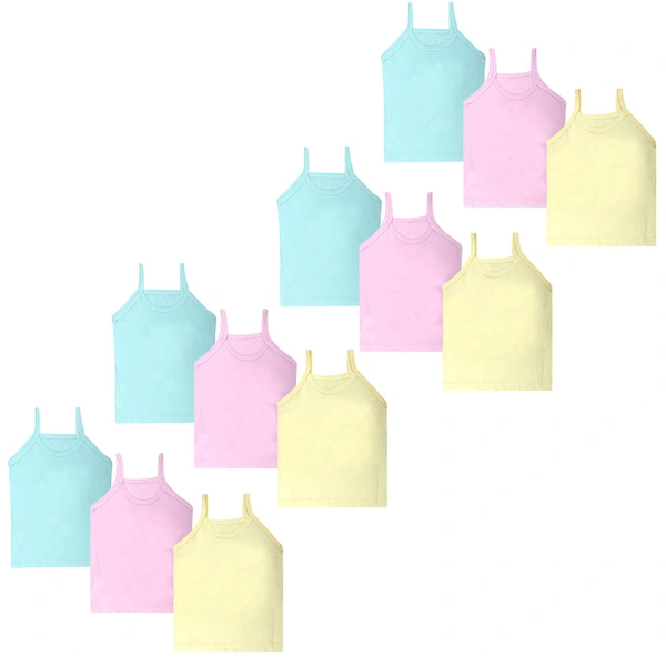 Super Soft Camisole Slips / Sameez || Comfortable Sameez for Women & Girls (Multi-Coloured, Free size, Assorted) - 12, 3-4 Years
