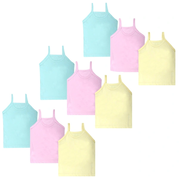 Super Soft Camisole Slips / Sameez || Comfortable Sameez for Women & Girls (Multi-Coloured, Free size, Assorted) - 9, 4-5 Years