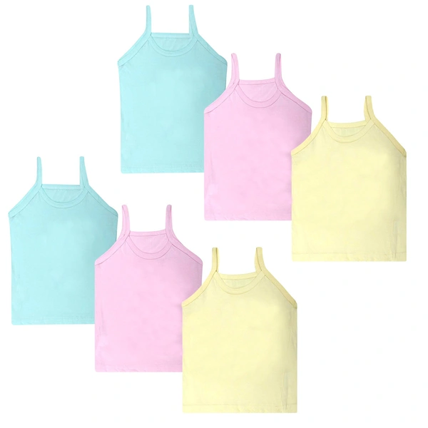 Super Soft Camisole Slips / Sameez || Comfortable Sameez for Women & Girls (Multi-Coloured, Free size, Assorted) - 6, 4-5 Years