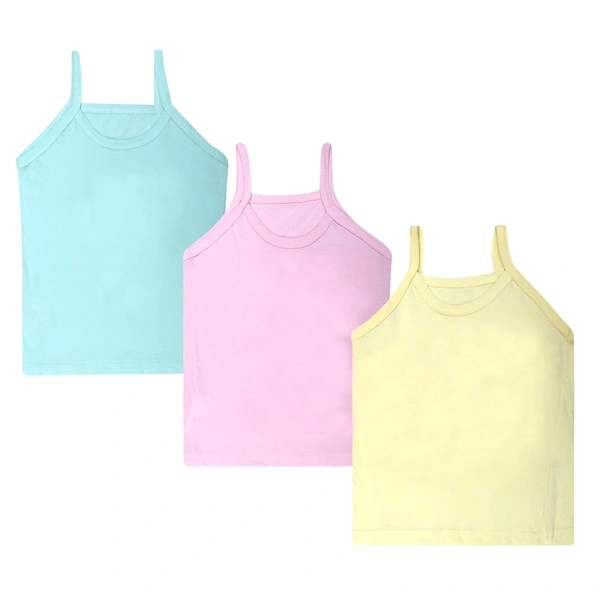 Super Soft Camisole Slips / Sameez || Comfortable Sameez for Women & Girls (Multi-Coloured, Free size, Assorted) - 3, 7-8 Years