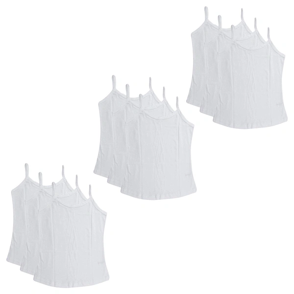 Super Soft Camisole Slips / Sameez || Comfortable Sameez for Women & Girls (White, Free size) - 9, 6-7 Years