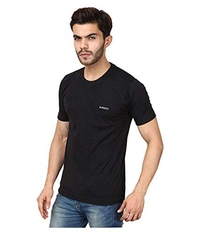 Moments Men's T-Shirt || Premium Cotton Slim T-Fit Tshirt for Men - Black, 2
