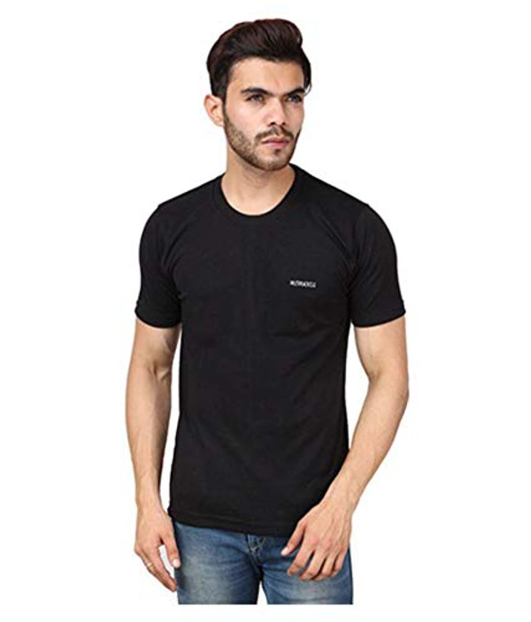 Moments Men's T-Shirt || Premium Cotton Slim T-Fit Tshirt for Men - Black, 2