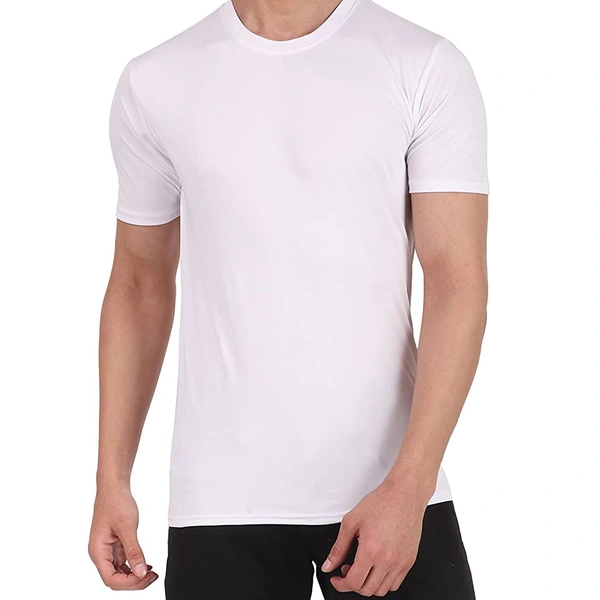 Moments Men's T-Shirt || Premium Cotton Slim T-Fit Tshirt for Men - White, 2
