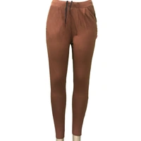 Yoga Track Pants Gym Legging Tights Studio Pant with Pockets for Women - Morocco Brown