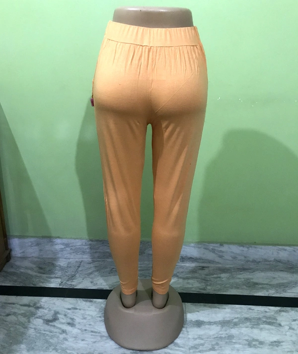 Yoga Track Pants Gym Legging Tights Studio Pant with Pockets for Women - Yellow Orange