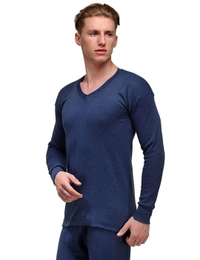 Men Thermal TOP - Warmtech, Low Neck, Extra Warm Skin Friendly with Superior Heat Retention | Slim Fit Solid Alpine IntelliHeat Thermal Vest - 90CM