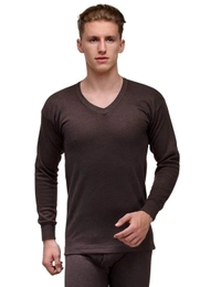 Men Thermal TOP - Warmtech, Low Neck, Extra Warm Skin Friendly with Superior Heat Retention | Slim Fit Solid Alpine IntelliHeat Thermal Vest - 90CM