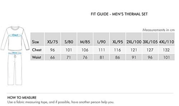 Men Thermal TOP - Warmtech, Low Neck, Extra Warm Skin Friendly with Superior Heat Retention | Slim Fit Solid Alpine IntelliHeat Thermal Vest - 90CM