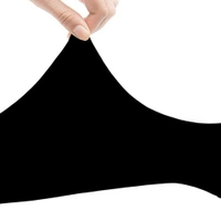 Men's and Women's Full Hand Arm Sleeves finger free arm sleeves dust and pollution Protections Driving Gloves || Black, Free Size - 1
