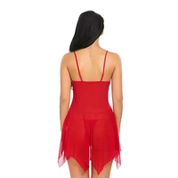 IGNOTO Babydoll Lingerie for Women || Nightwear, Honeymoon Sleepwear Baby doll Dress for Ladies || 132-BLK - 138-RED