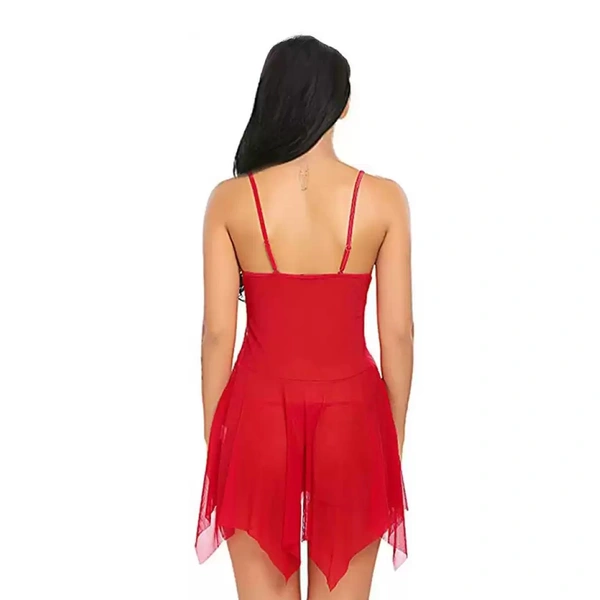 IGNOTO Babydoll Lingerie for Women || Nightwear, Honeymoon Sleepwear Baby doll Dress for Ladies || 132-BLK - 138-RED