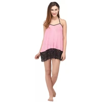 IGNOTO Babydoll Lingerie for Women || Nightwear, Honeymoon Sleepwear Baby doll Dress for Ladies || 132-BLK - 147-PNK.BLK